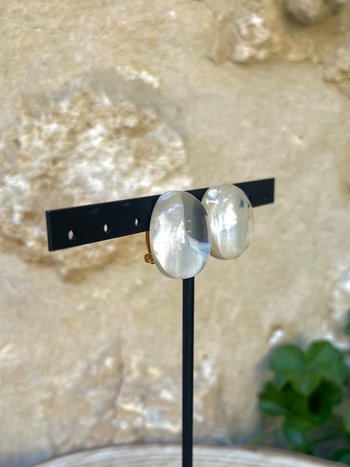 Boucles d'oreilles ANDRÉA NACRE - Dominique Denaive