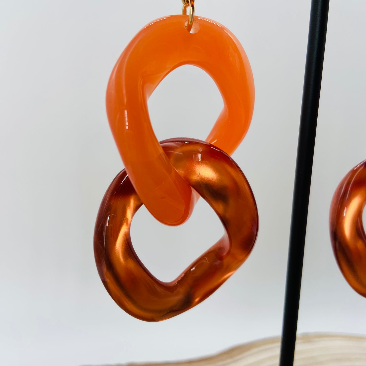 BOUCLES D'OREILLES terra cotta - Francine BRAMLI