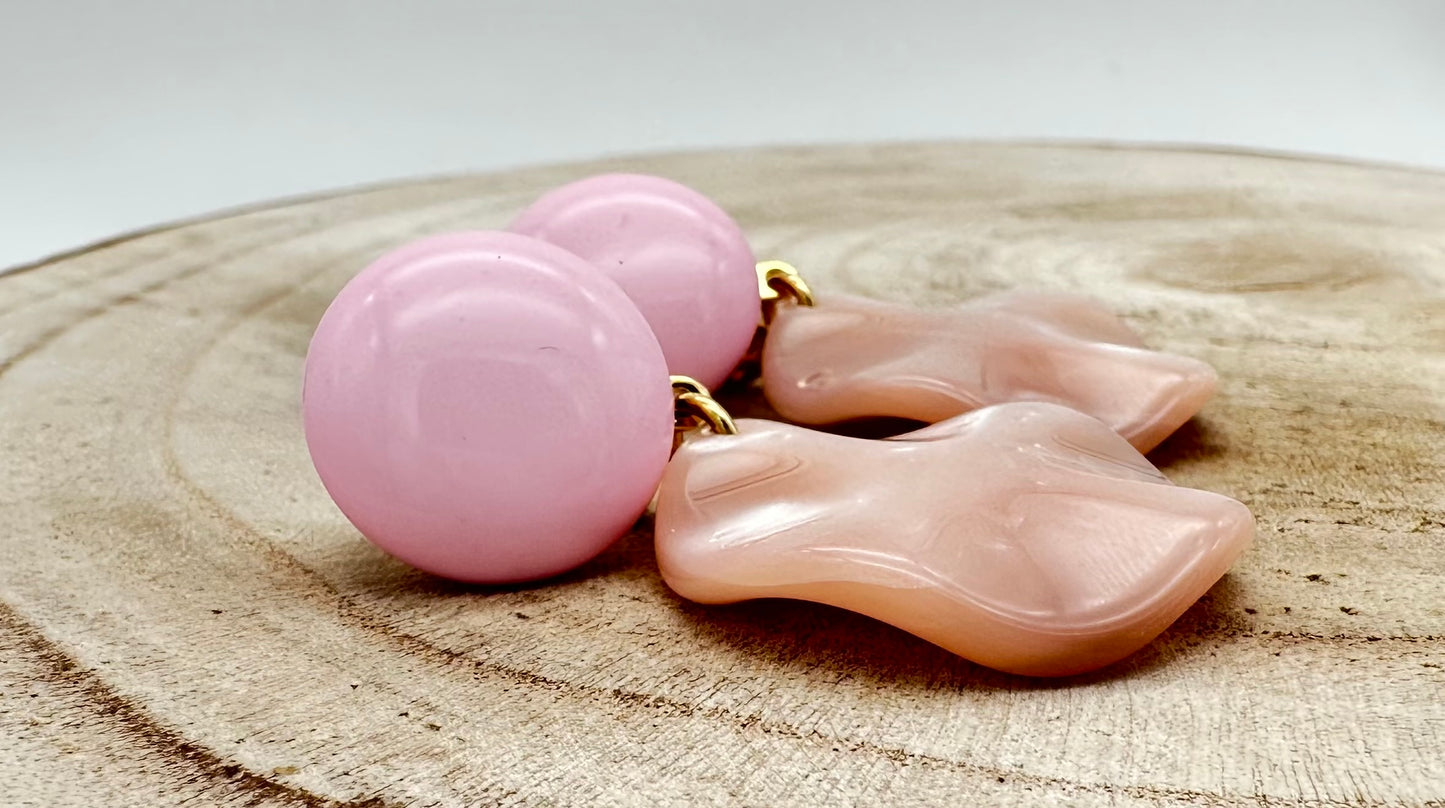 Boucles d'oreilles Vénus XS en résine végétale; Francine BRAMLI