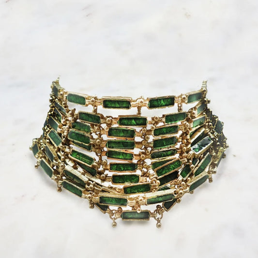 QUEEN OF LIGHT - Collier en laiton Vert