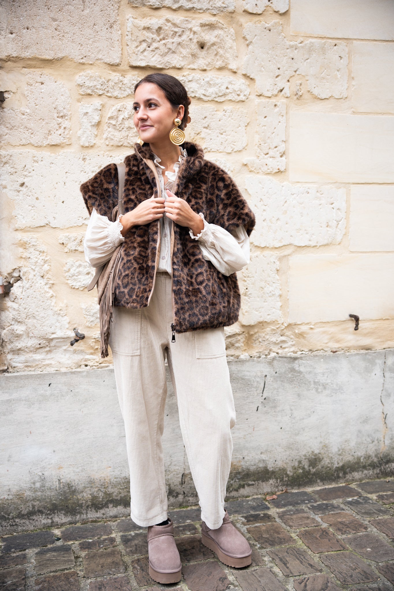 Veste leopard reversible