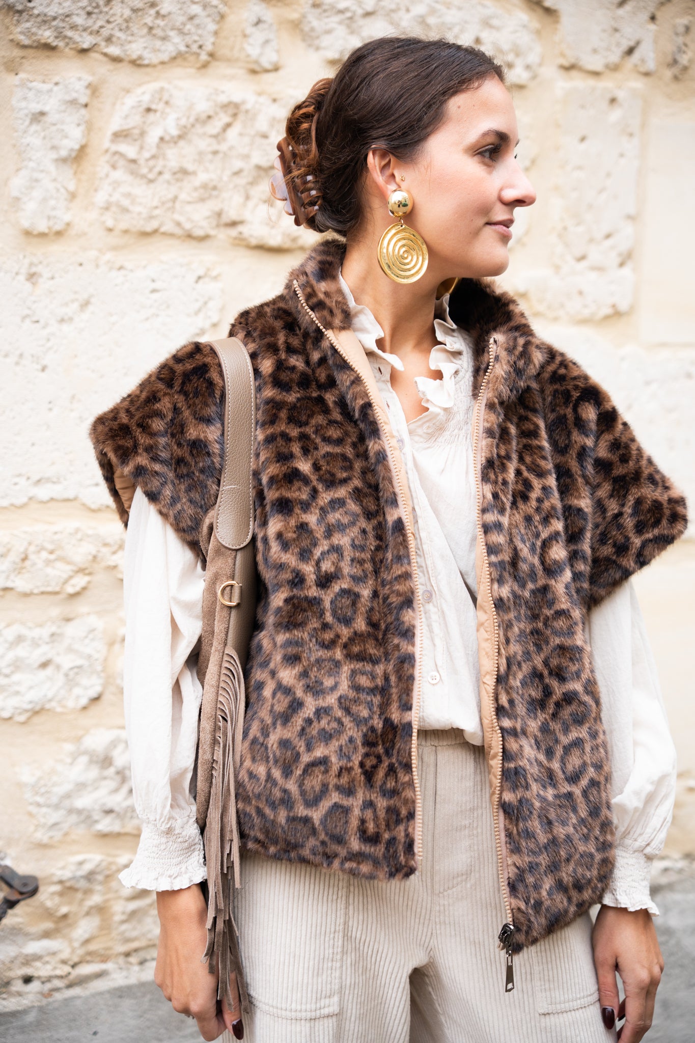 Veste leopard reversible