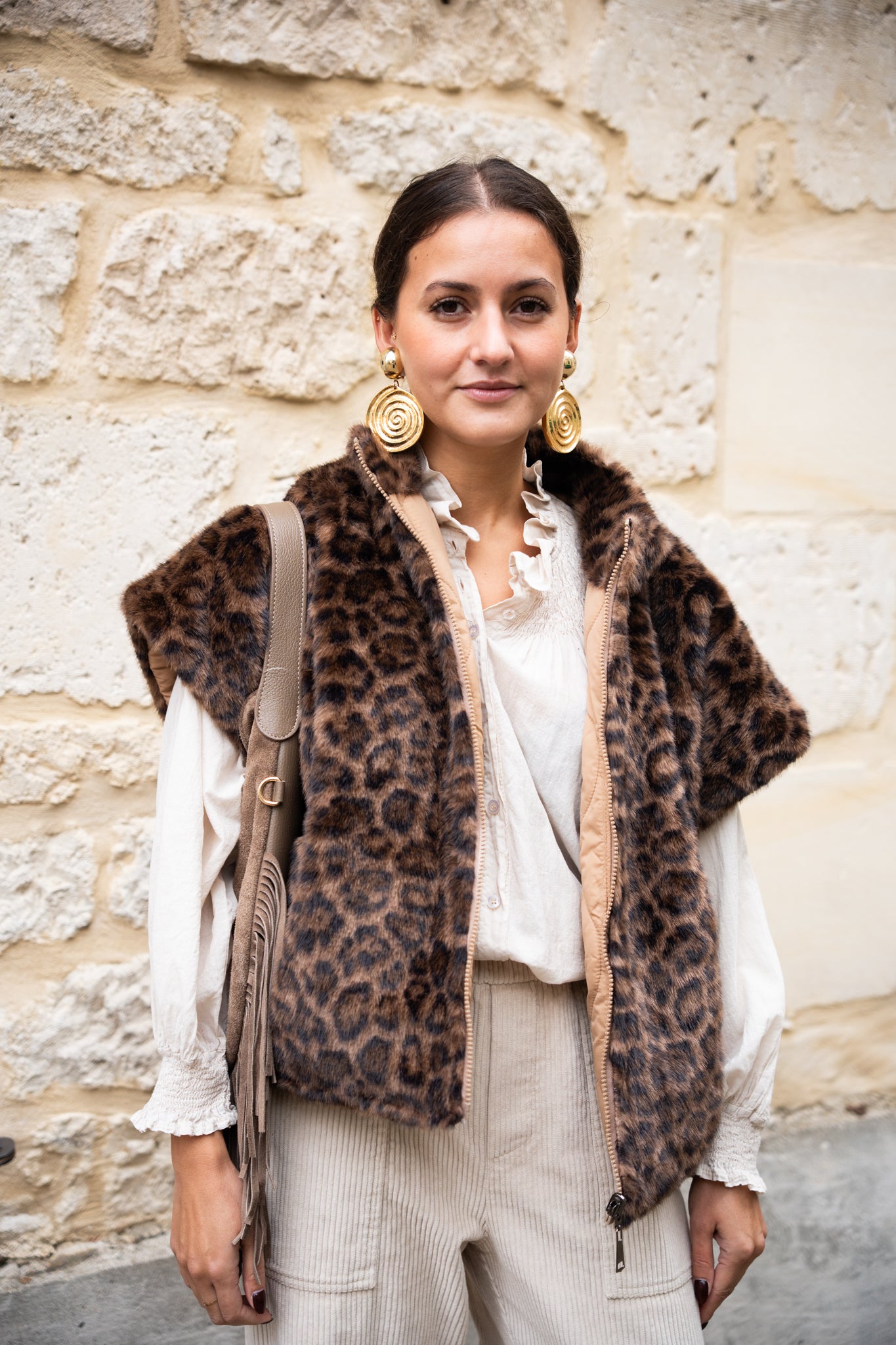 Veste leopard reversible