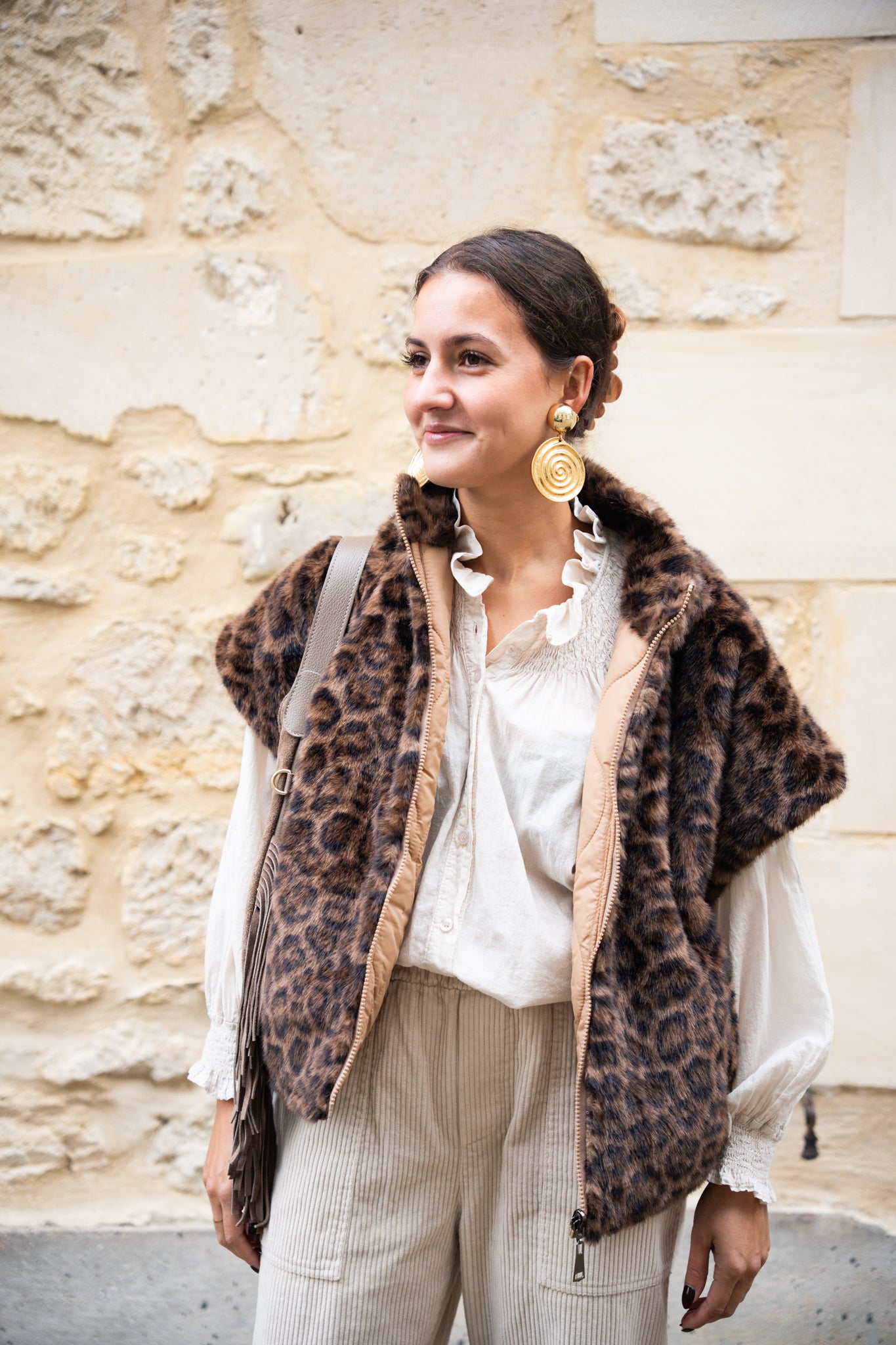 Veste leopard reversible